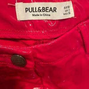 PULL&BEAR VINYL - RED size 0